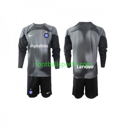 Tenue Inter Milan Gardien Enfant Domicile 2022-2023 Maillot de Foot ML